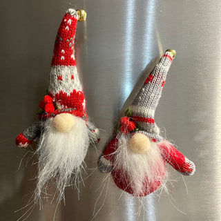 Stuffed Holiday Gnome Magnets