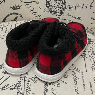 Gypsy Jazz Buffalo Plaid Mighty Sneaker Bootie