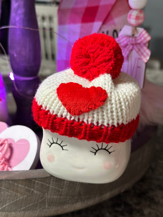 Valentines Marshmallow Mug Hat Toppers