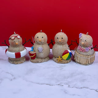 Snowman Beach Ornaments