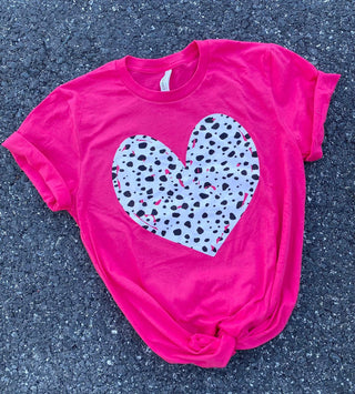 Tee Deal - Dotted Heart Graphic Tee