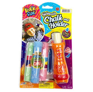 Sidewalk Chalk & Holder