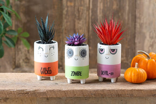 Halloween Spooky Plant Head Figurines