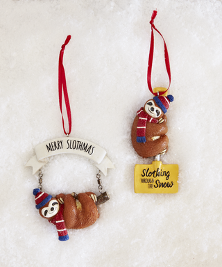 Sloth Ornaments