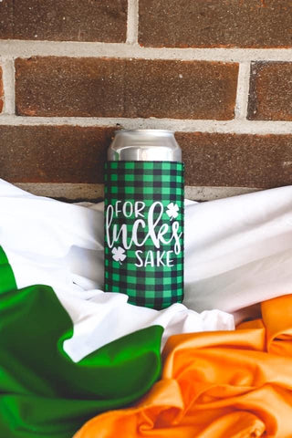 St Patricks Day Slim Can Koozie