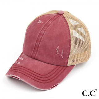 C.C. Criss Cross Mesh Back Hat