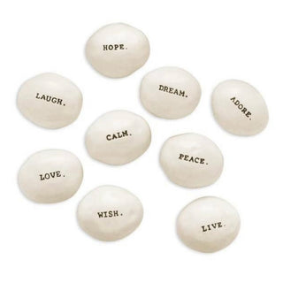 Rae Dunn Classic Assorted Word Stones - Set of 9