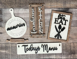 Today's Menu Farmhouse Kitchen Wagon Inserts