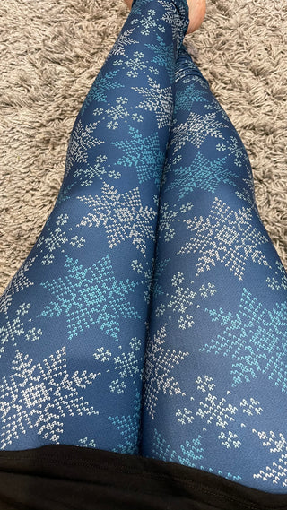Knitted Snowflake Legging