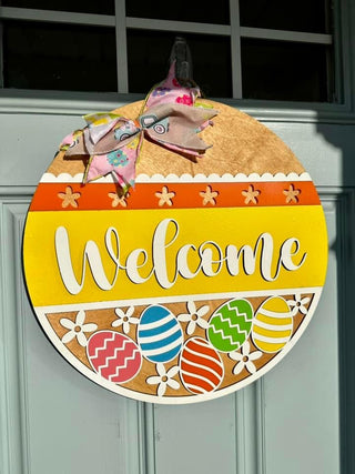 Welcome Easter Door Hanger