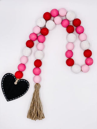 Valentine's Day Beaded Garland