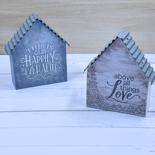 Small Printed Box House Plaques