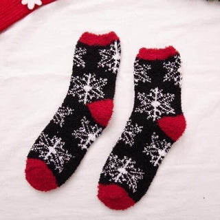 Fuzzy Holiday Socks