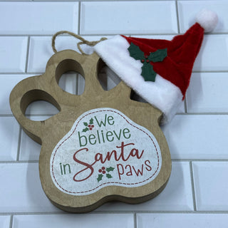Paw Print Ornaments