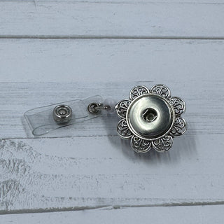Floral Badge Clip