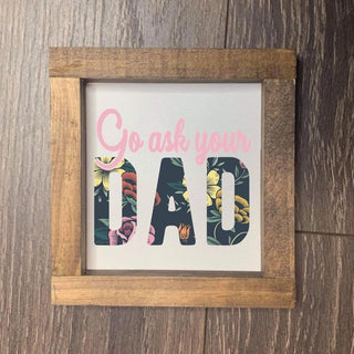 Parental Humor Canvas Farmhouse Frames