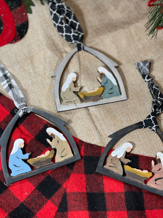 Hand Painted Custom Wood Ornaments