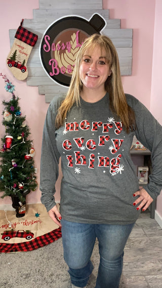 Buffalo Plaid Merry Everything Tee