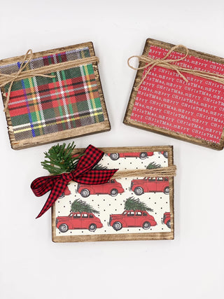 Holiday Wooden Signs