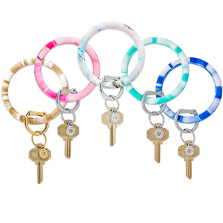 Marble Collection - Silicone Big O® Key Ring