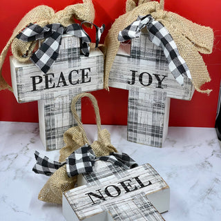 Holiday Plaid Crosses