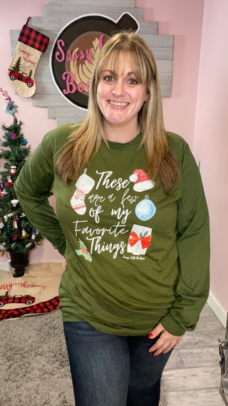 Christmas Favorite Things Long Sleeve Tee