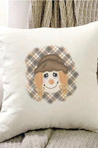 Girl Scarecrow Pillow Cover