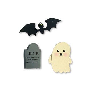 Halloween w/ Bat Magnets Set of 3