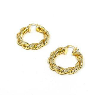 Rope Twist Hoop Earrings