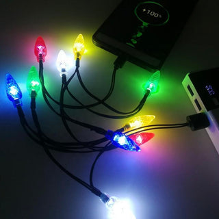 Christmas Light Up Phone Charger