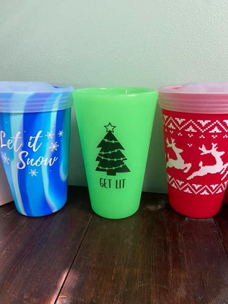 Holiday Silipint Cups