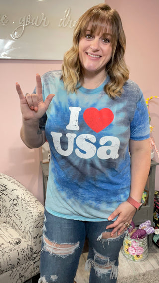 I Love USA Tee
