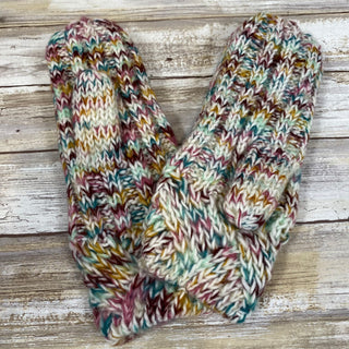 Multi Colored Mittens with Fleece Lining