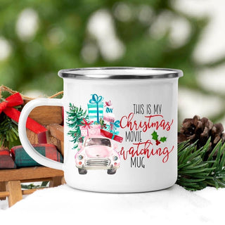 Car Christmas Movie Watching Campfire Mug
