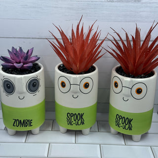 Halloween Spooky Plant Head Figurines