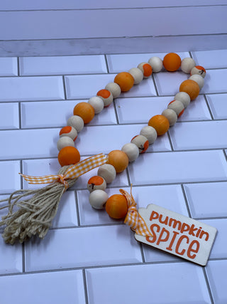 Pumpkin Spice Tiered Tray Decor