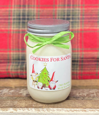 Gnome Christmas Candles - 16 oz Jumbo Soy Wax Candle
