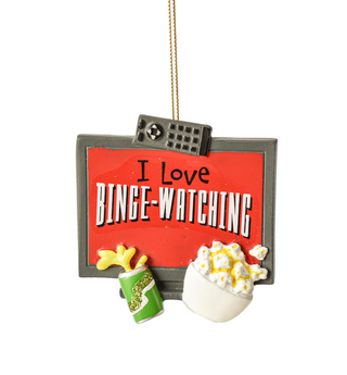 TV Binge Watching Ornament