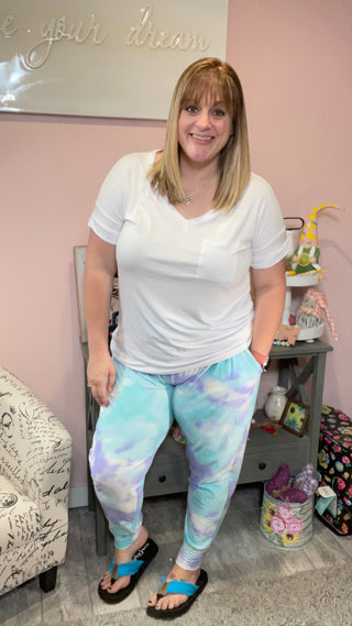 Pastel Tie Dye Harem Pants