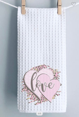 Soft Pink Love Towel