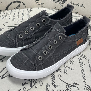 Blowfish Play Black Smoked Canvas Sneaker