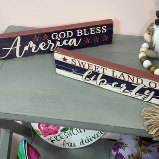 Americana Skinny Plaques