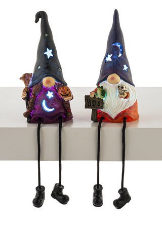 Halloween LED Light Up Gnome Shelfsitters