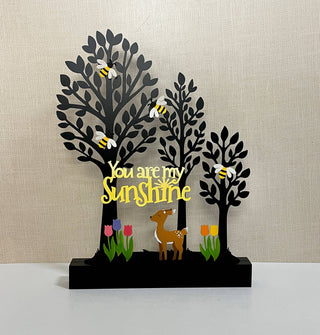 Everyday Tree Magnetic Decor w/ Wood Base