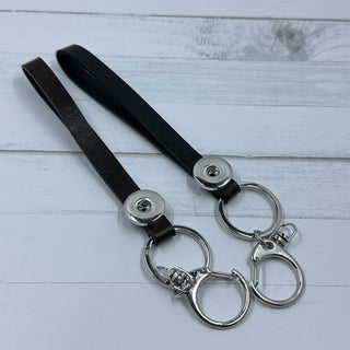 Snap Leather Keychain