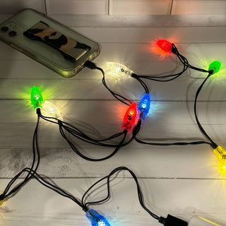 Christmas Light Up Phone Charger