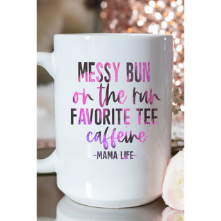 Messy Bun on the Run Coffee Mug