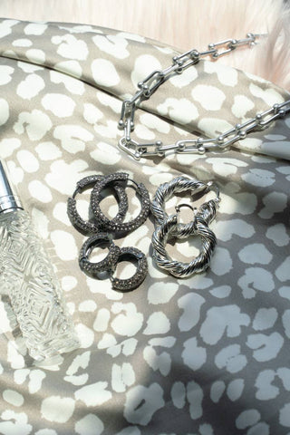 Rope Twist Hoop Earrings