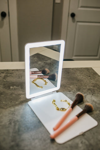 LED Travel Mirror