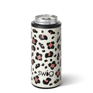 Swig  Luxy Leopard Skinny Can Cooler (12oz)